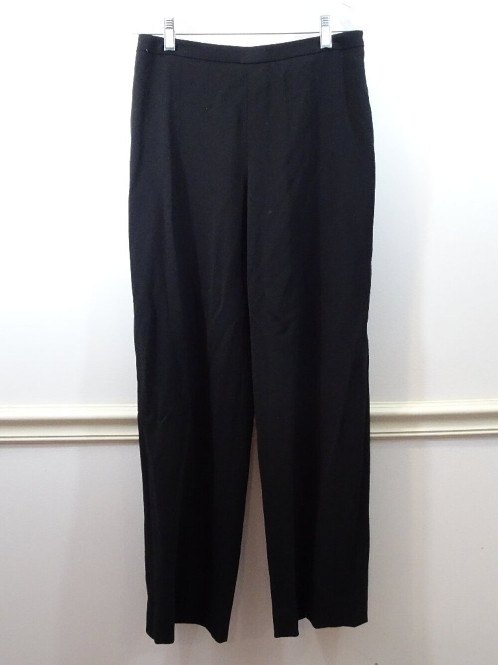 Calvin Klein Collection Wide Leg Dress Pants Made in Italy Sz 8 100% Wool Vtg